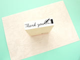 Wedding stamp, Thank you antique sign stamp, Gift wrapping stamp, Unique rubber stamp