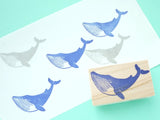 Blue whale rubber stamp, Summer decoration stamp, Cute rubber stamp, Japanese rubber stamp