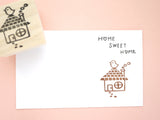 Home sweet home, House rubber stamp, New home rubber stamp, Japanese rubber stamps