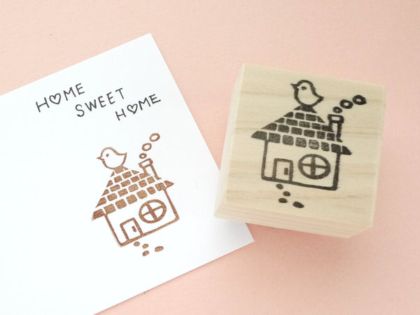 Home sweet home, House rubber stamp, New home rubber stamp, Japanese rubber stamps