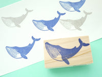 Blue whale rubber stamp, Summer decoration stamp, Cute rubber stamp, Japanese rubber stamp