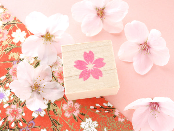 Cherry blossom rubber stamp, Wedding rubber stamp, Flower decoration s –  Japanese Rubber Stamps