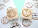 Latte art stamp, Wedding tree idea, Coffee lover, Coffee stamp