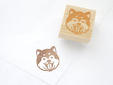 Shiba inu rubber stamp, Japanese dog, Dog lover gift idea, Oyaji shiba rubber stamp