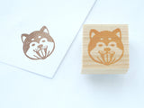 Shiba inu rubber stamp, Japanese dog, Dog lover gift idea, Oyaji shiba rubber stamp