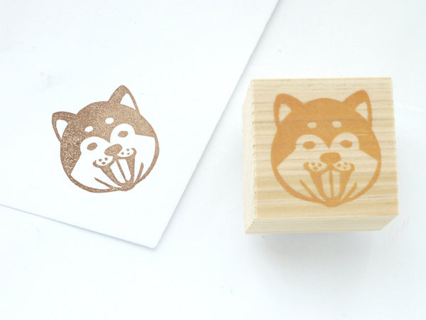 Shiba inu rubber stamp, Japanese dog, Dog lover gift idea, Oyaji shiba rubber stamp