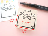 Cat memo stamp, Hanging cat, Cat rubber stamp, Cute rubber stamp, Japanese rubber stamp