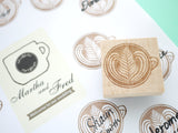 Latte art stamp, Wedding tree idea, Coffee lover, Coffee stamp