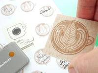 Latte art stamp, Wedding tree idea, Coffee lover, Coffee stamp