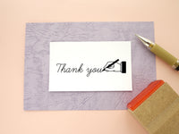 Wedding stamp, Thank you antique sign stamp, Gift wrapping stamp, Unique rubber stamp