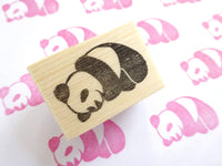 Baby panda adorable stamp