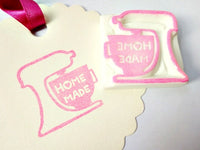 Mixer stamp, Baking lover gift, Homemade tag stamp, Unique rubber stamp, Cooking lover gift idea, Japanese rubber stamp