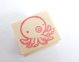 Octopus stamp, Kawaii stationery, Squid stamp, Cute rubber stamp, Unique handmade stamp, Japanese rubber stamps