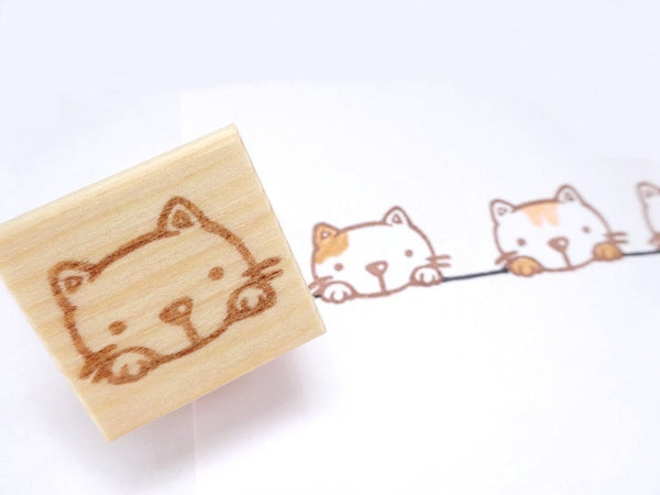Hanging cat unique stamp