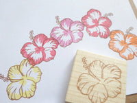 Hibiscus wedding decoration, Wedding stamp, Wedding flower, Japanese rubber stamps