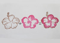 Hibiscus wedding decoration, Wedding stamp, Wedding flower, Japanese rubber stamps