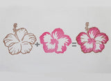 Hibiscus wedding decoration, Wedding stamp, Wedding flower, Japanese rubber stamps