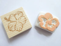 Hibiscus wedding decoration, Wedding stamp, Wedding flower, Japanese rubber stamps