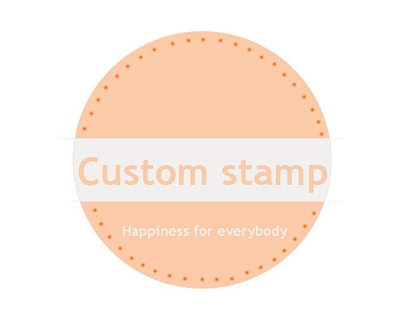Shop name rubber stamp, Handmade by stamp, custom rubber stamp