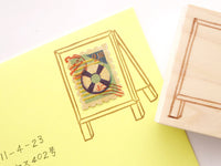 Cafe blackboard stamp, Japanese rubber stamps, Cute rubber stamp, Snail mail decoration