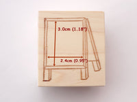 Cafe blackboard stamp, Japanese rubber stamps, Cute rubber stamp, Snail mail decoration