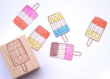 Ice pop rubber stamp, Summer decoration stamp, Unique rubber stamp, Japanese rubber stamps, Cute stationery