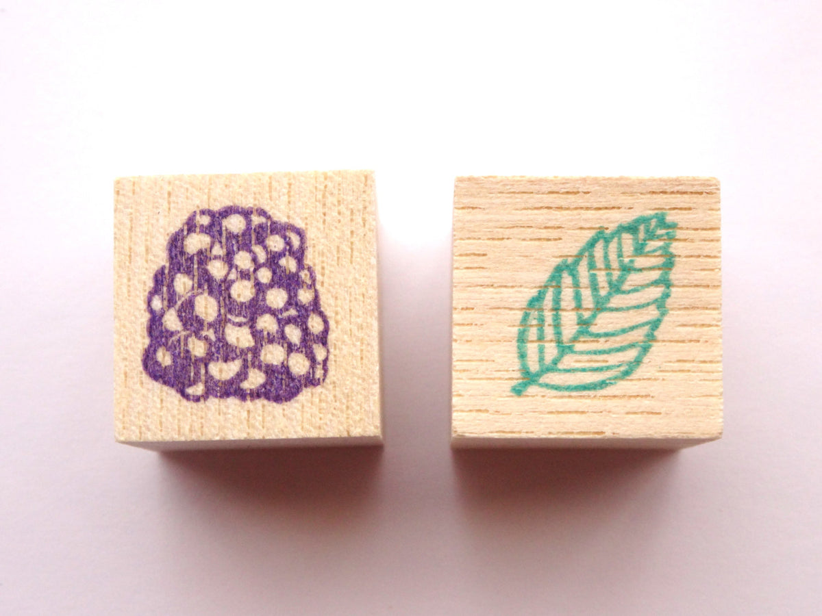 Raspberry Blackberry Rubber Stamp Set - Berry Stamps for Jam Labels ...