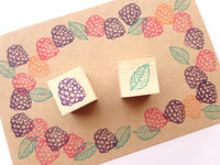 Raspberry rubber stamp, Fruit invitation, Japanese rubber stamps, Gift wrapping decoration, Snail mail rubber stamp