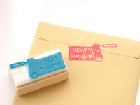 New home invitation, Paint roller rubber stamp, Unique rubber stamp, Japanese rubber stamps