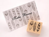 Boho feather wedding decoration stamp, Wedding rubber stamp, Cute rubber stamp, Japanese rubber stamp