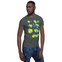 Splash T-shirt, Splash paint art, Skateboarder T