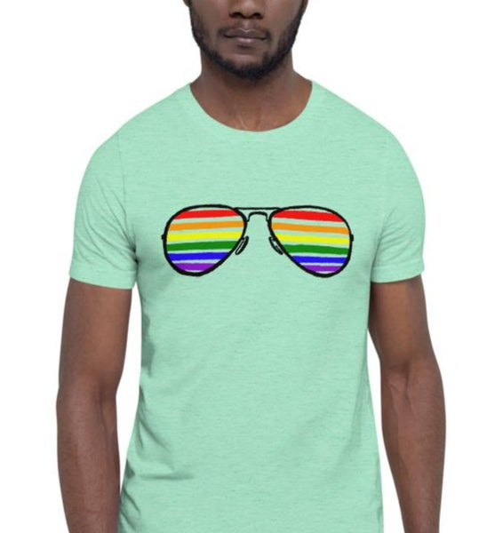Rainbow sunglasses, LGBT flag, Rainbow flag T-shirt