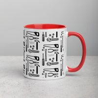 Engineer tools mug, Colorful mug, Father's day gift,