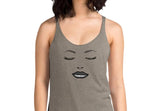 Sexy lady Tank, Makeup lady, Yoga tank, Comfy tank, Unique tank, Gift for her, Yoga lover