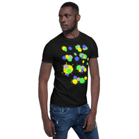 Splash T-shirt, Splash paint art, Skateboarder T