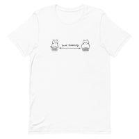 Social distancing, Cat T-shirt, Kawaii cat, Original cat design