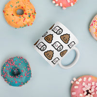 Poop mug, Toilet paper mug, Joke mug, Cute design mug, Kawaii mug