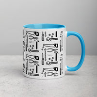 Engineer tools mug, Colorful mug, Father's day gift,