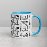 Engineer tools mug, Colorful mug, Father's day gift,