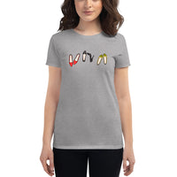 High heels lover, Women's T-shirt, Simple T-shirt, Japanese rubber stamps