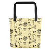 Mushroom Tote bag, Eco tote bag, Vegetarian gift