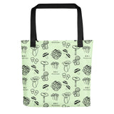 Mushroom Tote bag, Eco tote bag, Vegetarian gift