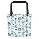 Mushroom Tote bag, Eco tote bag, Vegetarian gift