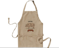 Butcher apron, Cut of meat unique apron