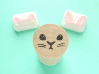 Rabbit rubber stamp, Easter decoration