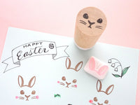 Rabbit rubber stamp, Easter decoration