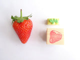 Strawberry rubber stamp, Cooking decoration stamp, Cute rubber stamp, Japanese rubber stamps, Spring decoration