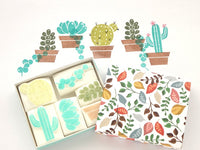 Succulent plant rubber stamps, Cute rubber stamps, Japanese rubber stamps, Hobonichi decoration